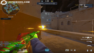 Counter-Strike 2 hacks - ESP wallhack showing enemy squads, shields and loot through walls